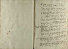 Rosprawa Janowieczka Ich mści woiewody krakowskiego y Xcia Radzywiłła [Janusza] podczaszego litewskiego z KJM [Zygmuntem III], [1606]