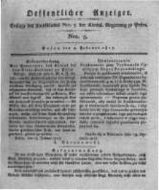 Oeffentlicher Anzeiger. 1817.02.04 Nro.5