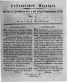 Oeffentlicher Anzeiger. 1817.02.18 Nro.7