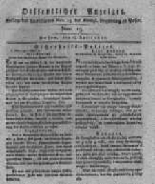 Oeffentlicher Anzeiger. 1817.04.15 Nro.15