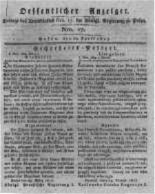 Oeffentlicher Anzeiger. 1817.04.29 Nro.17