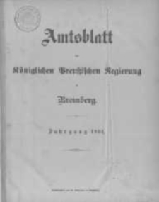 Amtsblatt der Königlichen Preussischen Regierung zu Bromberg. 1894.01.04 No.1