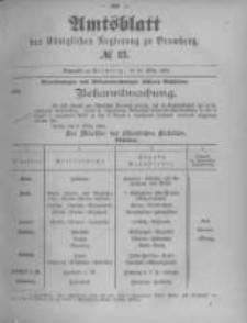 Amtsblatt der Königlichen Preussischen Regierung zu Bromberg. 1894.03.29 No.13
