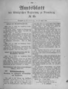 Amtsblatt der Königlichen Preussischen Regierung zu Bromberg. 1894.04.12 No.15