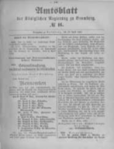 Amtsblatt der Königlichen Preussischen Regierung zu Bromberg. 1894.04.19 No.16