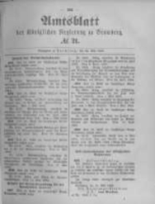 Amtsblatt der Königlichen Preussischen Regierung zu Bromberg. 1894.05.24 No.21