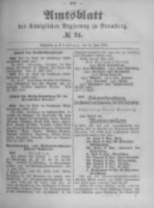 Amtsblatt der Königlichen Preussischen Regierung zu Bromberg. 1894.06.14 No.24