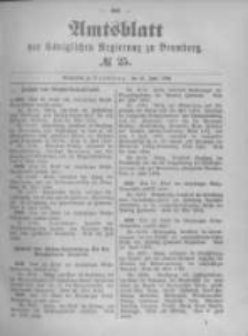 Amtsblatt der Königlichen Preussischen Regierung zu Bromberg. 1894.06.21 No.25