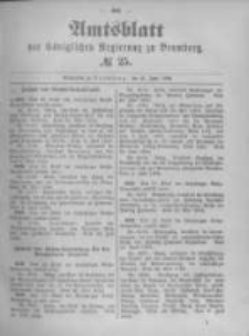 Amtsblatt der Königlichen Preussischen Regierung zu Bromberg. 1894.06.21 No.25
