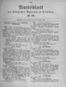 Amtsblatt der K&ouml;niglichen Preussischen Regierung zu Bromberg. 1894.07.19 No.29