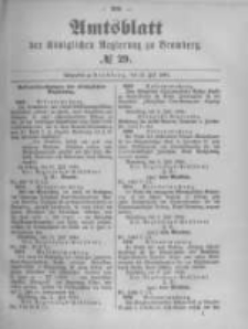 Amtsblatt der Königlichen Preussischen Regierung zu Bromberg. 1894.07.19 No.29