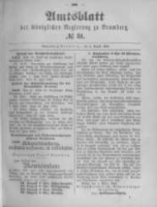 Amtsblatt der Königlichen Preussischen Regierung zu Bromberg. 1894.08.02 No.31