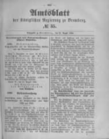 Amtsblatt der Königlichen Preussischen Regierung zu Bromberg. 1894.08.30 No.35