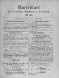 Amtsblatt der K&ouml;niglichen Preussischen Regierung zu Bromberg. 1894.10.04 No.40