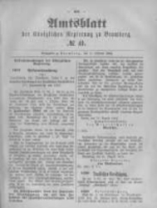 Amtsblatt der Königlichen Preussischen Regierung zu Bromberg. 1894.10.11 No.41