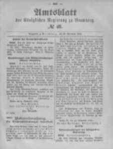 Amtsblatt der Königlichen Preussischen Regierung zu Bromberg. 1894.11.29 No.48