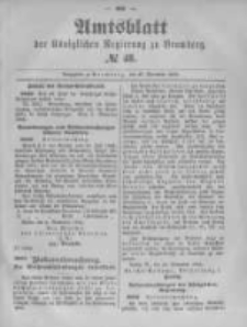 Amtsblatt der Königlichen Preussischen Regierung zu Bromberg. 1894.11.29 No.48