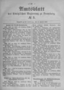 Amtsblatt der K&ouml;niglichen Preussischen Regierung zu Bromberg. 1896.01.16 No.3