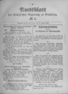 Amtsblatt der K&ouml;niglichen Preussischen Regierung zu Bromberg. 1896.01.23 No.4