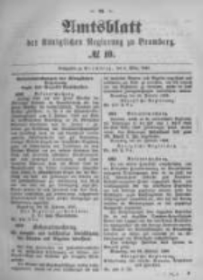Amtsblatt der K&ouml;niglichen Preussischen Regierung zu Bromberg. 1896.03.05 No.10