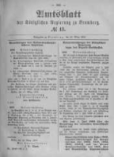 Amtsblatt der K&ouml;niglichen Preussischen Regierung zu Bromberg. 1896.03.26 No.13