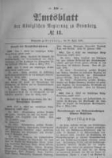 Amtsblatt der K&ouml;niglichen Preussischen Regierung zu Bromberg. 1896.04.30 No.18