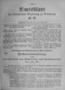 Amtsblatt der Königlichen Preussischen Regierung zu Bromberg. 1896.05.07 No.19