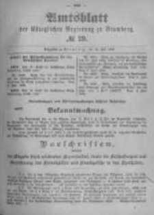 Amtsblatt der Königlichen Preussischen Regierung zu Bromberg. 1896.07.16 No.29