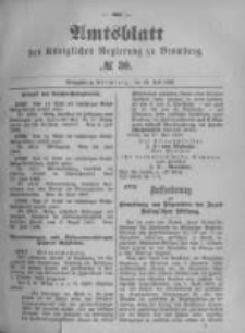 Amtsblatt der Königlichen Preussischen Regierung zu Bromberg. 1896.07.23 No.30