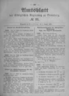 Amtsblatt der K&ouml;niglichen Preussischen Regierung zu Bromberg. 1896.08.06 No.32