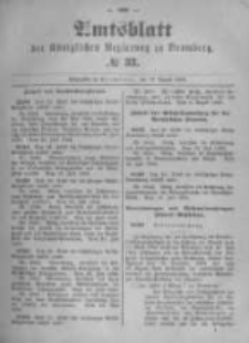 Amtsblatt der Königlichen Preussischen Regierung zu Bromberg. 1896.08.13 No.33