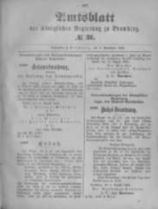 Amtsblatt der K&ouml;niglichen Preussischen Regierung zu Bromberg. 1896.09.03 No.36