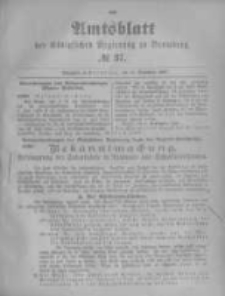 Amtsblatt der K&ouml;niglichen Preussischen Regierung zu Bromberg. 1896.09.10 No.37
