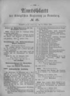 Amtsblatt der K&ouml;niglichen Preussischen Regierung zu Bromberg. 1896.10.15 No.42