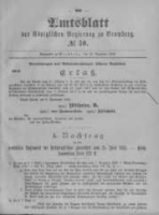Amtsblatt der K&ouml;niglichen Preussischen Regierung zu Bromberg. 1896.12.10 No.50