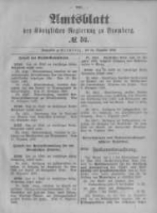 Amtsblatt der K&ouml;niglichen Preussischen Regierung zu Bromberg. 1896.12.24 No.52
