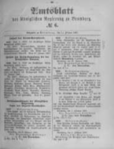 Amtsblatt der Königlichen Preussischen Regierung zu Bromberg. 1897.02.11 No.6