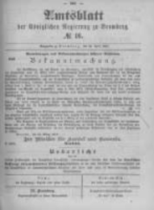 Amtsblatt der Königlichen Preussischen Regierung zu Bromberg. 1897.04.22 No.16