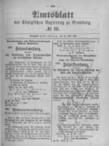Amtsblatt der Königlichen Preussischen Regierung zu Bromberg. 1897.05.13 No.19