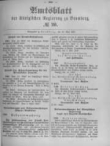 Amtsblatt der Königlichen Preussischen Regierung zu Bromberg. 1897.05.20 No.20