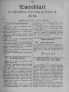 Amtsblatt der Königlichen Preussischen Regierung zu Bromberg. 1897.06.17 No.24