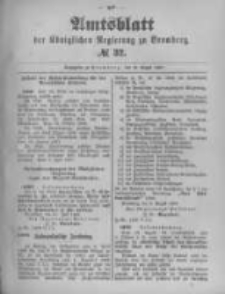 Amtsblatt der Königlichen Preussischen Regierung zu Bromberg. 1897.08.12 No.32