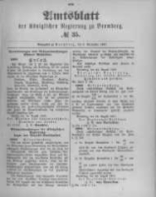 Amtsblatt der Königlichen Preussischen Regierung zu Bromberg. 1897.09.02 No.35