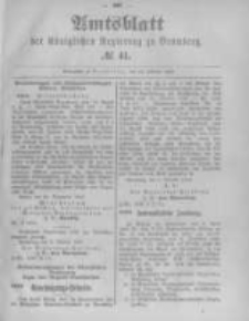 Amtsblatt der Königlichen Preussischen Regierung zu Bromberg. 1897.10.14 No.41