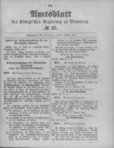 Amtsblatt der Königlichen Preussischen Regierung zu Bromberg. 1897.10.21 No.42
