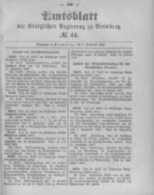 Amtsblatt der Königlichen Preussischen Regierung zu Bromberg. 1897.11.04 No.44