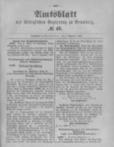 Amtsblatt der Königlichen Preussischen Regierung zu Bromberg. 1897.12.09 No.49