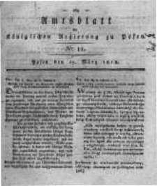 Amtsblatt der Königlichen Regierung zu Posen. 1818.03.17 Nro.11