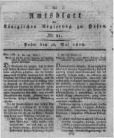 Amtsblatt der Königlichen Regierung zu Posen. 1818.05.26 Nro.21