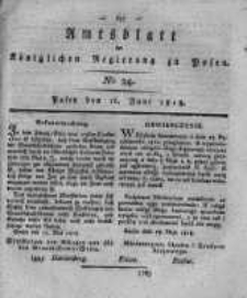 Amtsblatt der Königlichen Regierung zu Posen. 1818.06.16 Nro.24